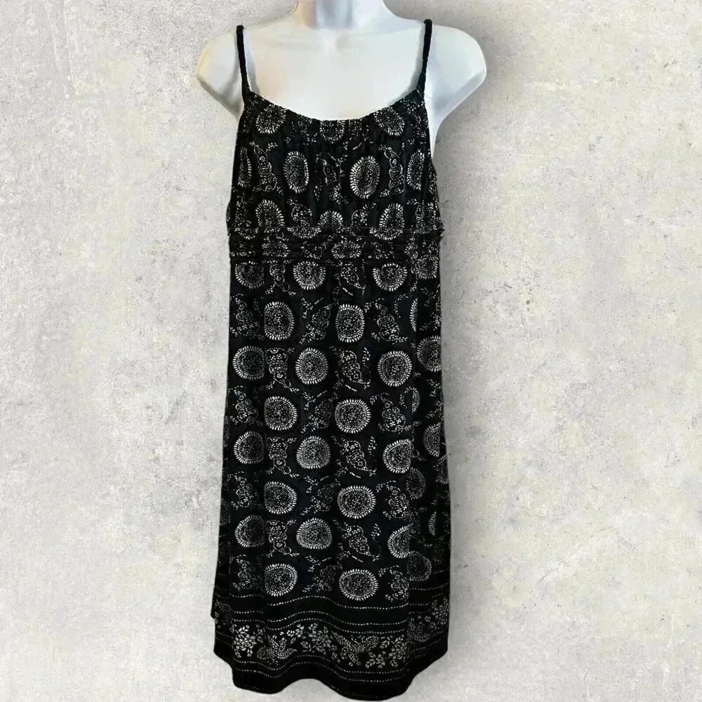 Max Studio dress Size Medium blue bandana print short sleeveless - Picture 1 of 11